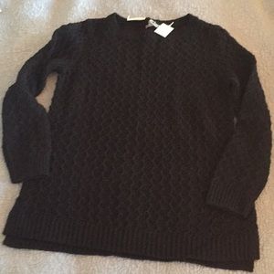 Talbots NWT Black Sweater Size Large